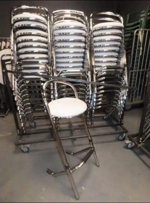 Barkruk - Wit stapelbaar